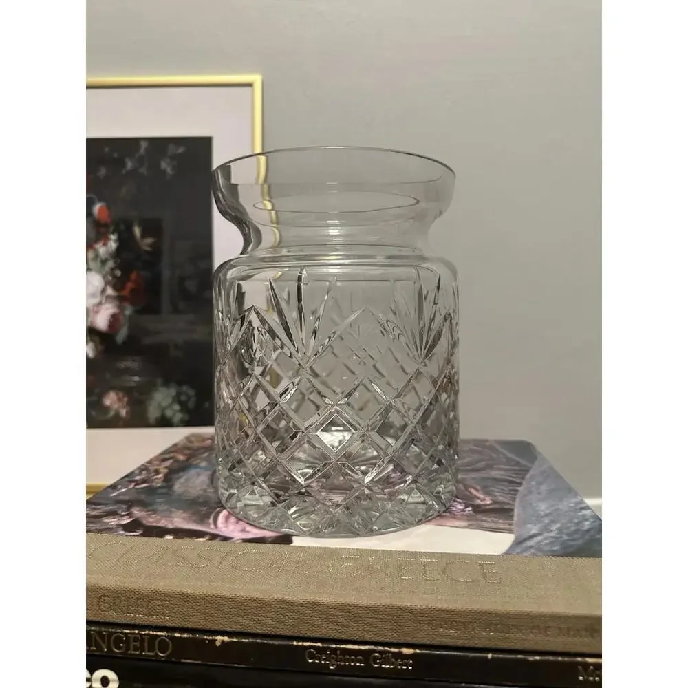 Vintage Large Waterford Crystal Jar Without Lid PRISTINE Condition Cottagecore - Picture 1 of 5